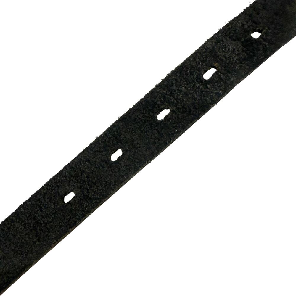 Harley-Davidson Black Leather Belt with Silver Engraved Buckle - Picture 8 of 12